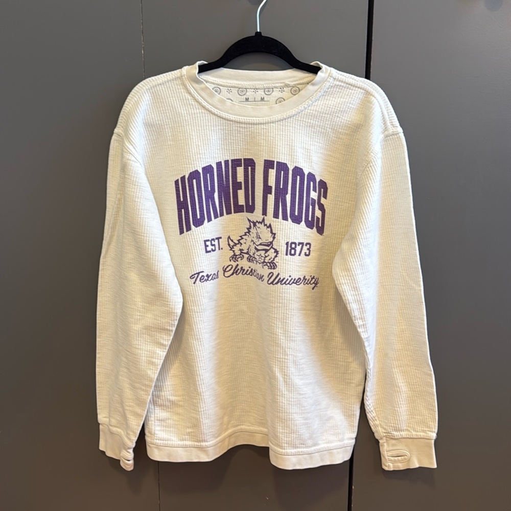 TCU Horned Frogs Crewneck - size medium